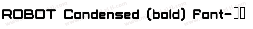 ROBOT Condensed (bold) Font字体转换